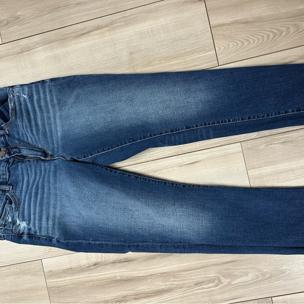 BKE Dark Blue bootcut crops Women's Jeans